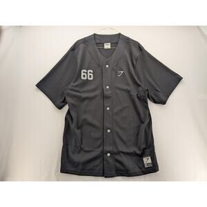 NWT GymShark Men's Sports Jersey Oversized Fit in Black size Medium